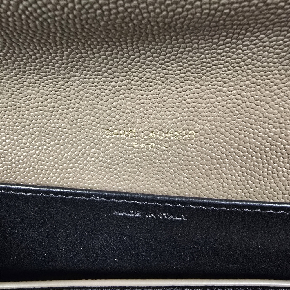 Yves Saint Laurent Taupe Leather Chain Bag - Picture 9 of 16